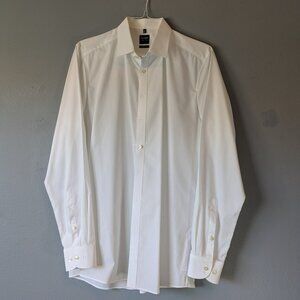 Olymp Level 5 Five business body fit beige dress shirt men 17.5/44